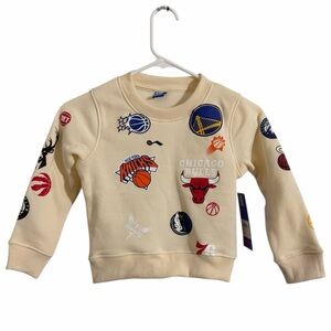 NBA Kids Cream Sweatshirt with Team Logos